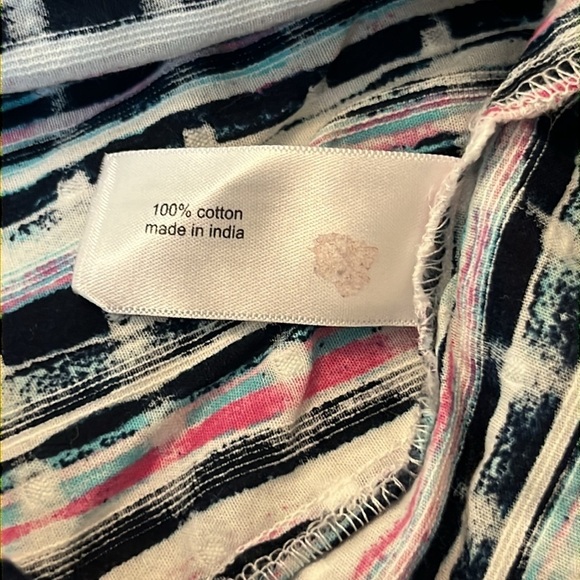 Lane Bryant Faux Wrap Striped Blouse - Picture 10 of 11